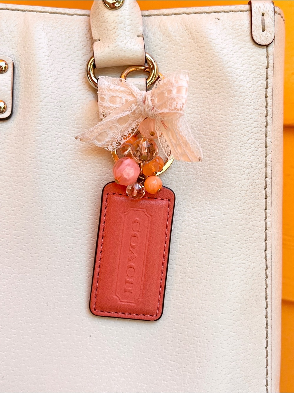 Coach Hangtagon Handmade Keychain